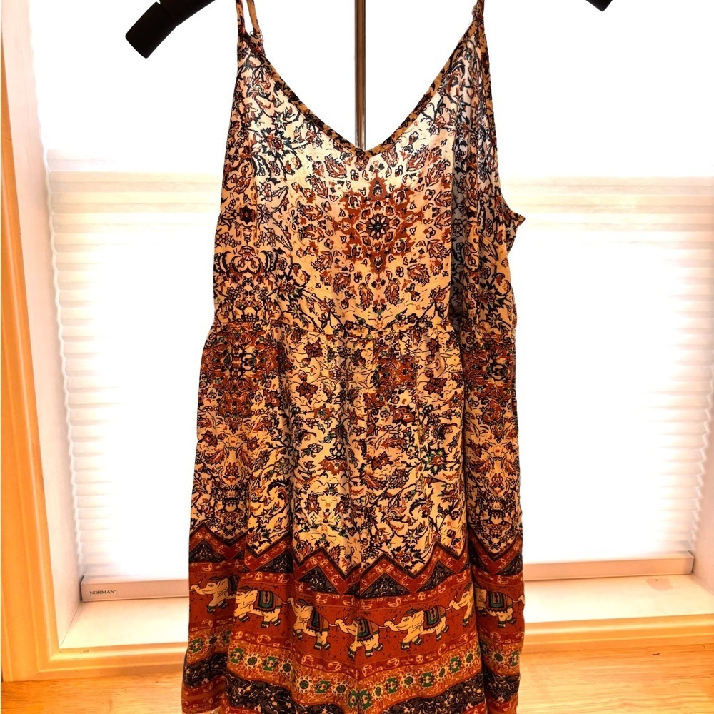 Xhilaration Multicolor Patterned Romper Size‎ Large
